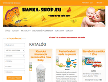 Tablet Screenshot of hanka-shop.eu